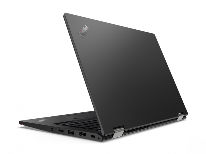 Laptop Lenovo ThinkPad L13 Yoga czarny - widok klapy prawej strony