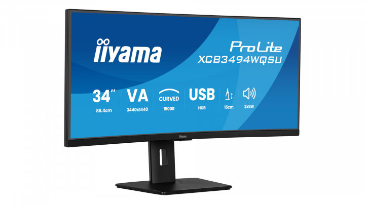 Monitor iiyama ProLite Curved XCB3494WQSU-B1 2
