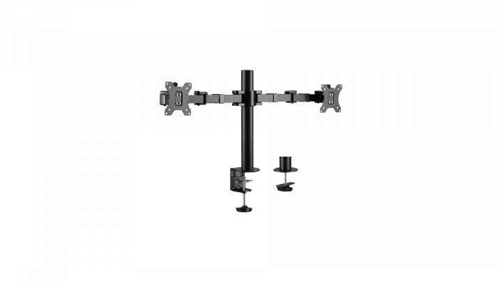 Uchwyt biurkowy na 2 monitory LogiLink 17-32" 12KG 75x75-100x100 BP0106
