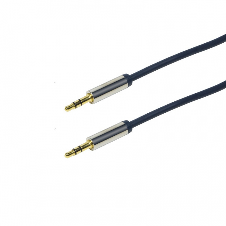 Kabel audio LogiLink 3,5mm minijack M M 1m CA10100 - widok frontu