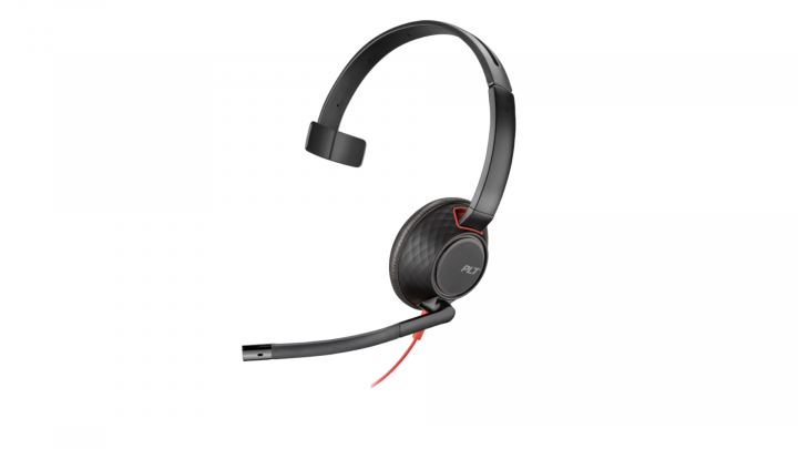 Słuchawki przewodowe HP Poly Blackwire 5210 Mono + Adapter USB-C/A - 8X230AA 2