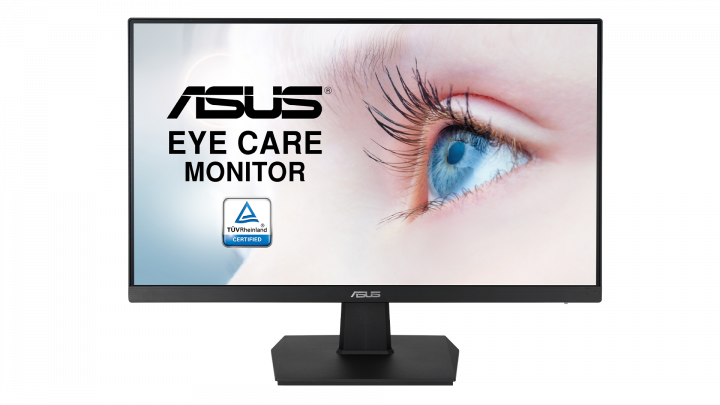 Monitor Asus VA27EHE czarny - widok frontu