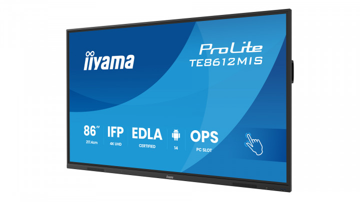 Monitor interaktywny iiyama TE8612MIS-B4AG 86" 4K UHD 24/7 Touch Android 14 2