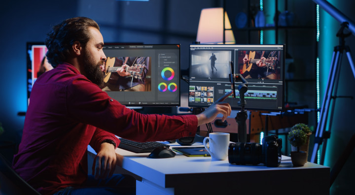 Sztuczna inteligencja w Adobe Premiere Pro i innych programach do montażu filmów