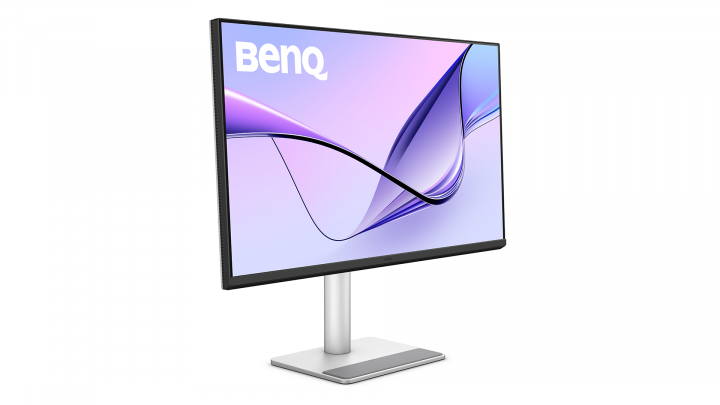 Monitor BenQ MA320UP 9H.LP9LB.QBE 31,5" 4K UHD IPS USB-C Dock 90W - widok frontu lewej strony