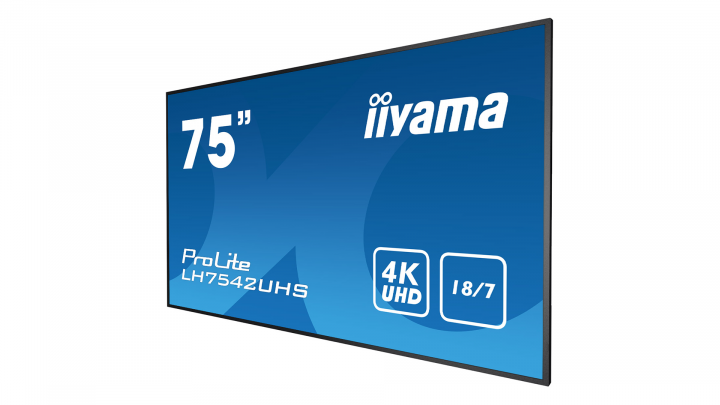 Monitor IIYAMA ProLite LH7542UHS-B3 - widok frontu prawej strony