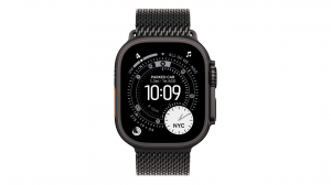 Smartwatch Apple Watch Ultra 3 GPS + Cellular, koperta 49 mm z tytanu w kolorze czarnym, bransoleta mediolańska z tytanu w kolorze czarnym - rozmiar L - MF1T4QP/A