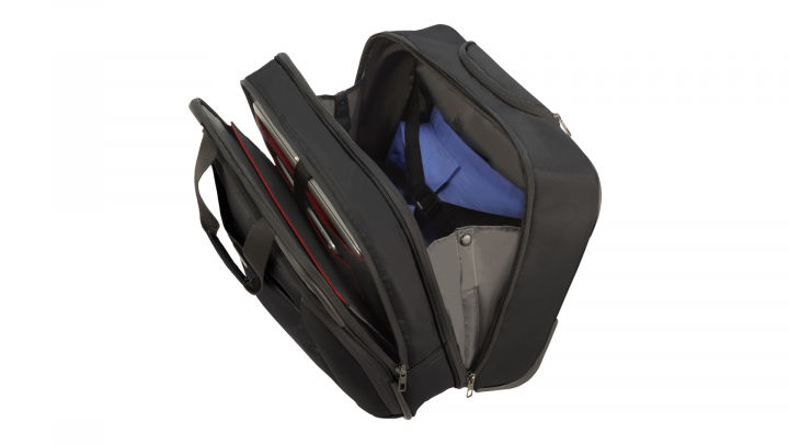 Walizka do laptopa Samsonite Guardit 20 CM5-09-008 173 czarna - przód front lewy otwarta