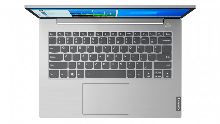 Laptop Lenovo ThinkBook 14 IIL szary widok z góry