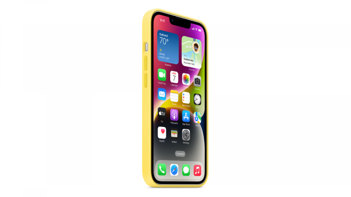 Etui Apple iPhone 14 Silicone Case z MagSafe Canary Yellow MQU73ZM/A 9
