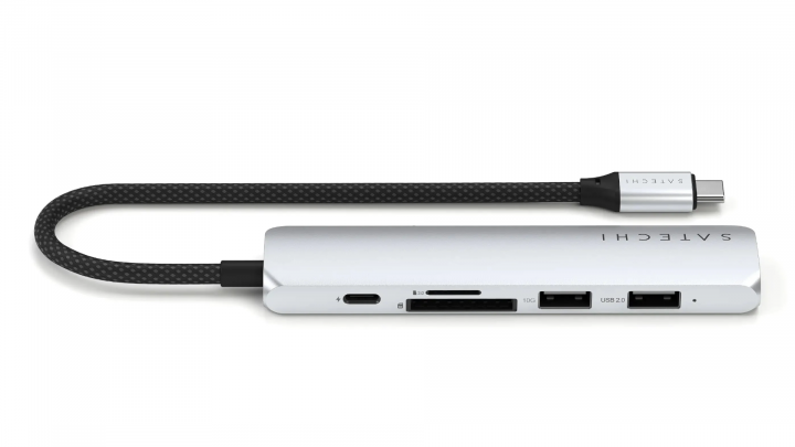 Adapter Satechi 6-in-1 USB-C Slim Multiport Adapter srebrny - ST-P6SS 2