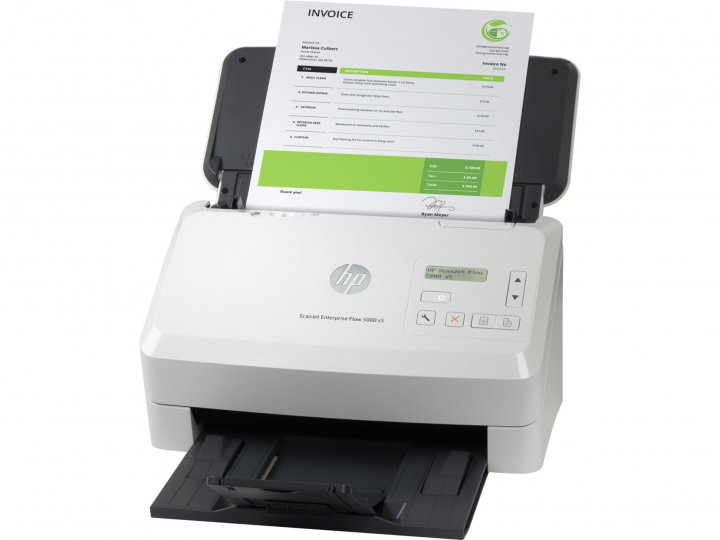 Skaner Biurowy HP ScanJet Enterprise Flow 5000 s5 6FW09A - widok frontu prawej strony