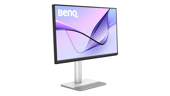 Monitor BenQ MA270UP 9H.LP8LB.QBE 27" 4K UHD IPS USB-C Dock 90W - widok frontu lewej strony