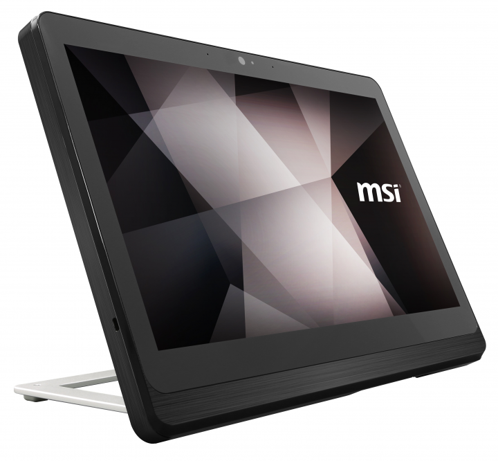 Komputer AiO MSI PRO 16 Flex 8GL czarny - widok frontu lewej strony