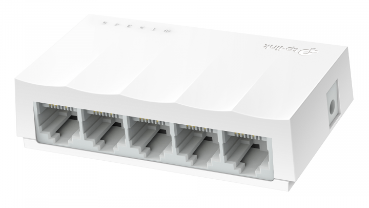 Switch TP-Link LS1005 - widok frontu prawej strony