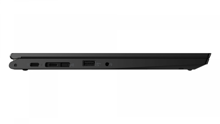 Laptop Lenovo ThinkPad L13 Yoga G2 czarny W10P widok lewej strony