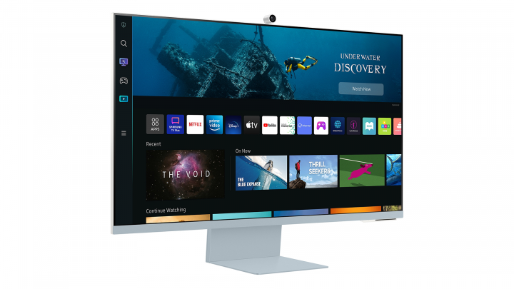 Monitor Samsung Smart M8 LS32BM80BUUXEN - widok frontu lewej strony