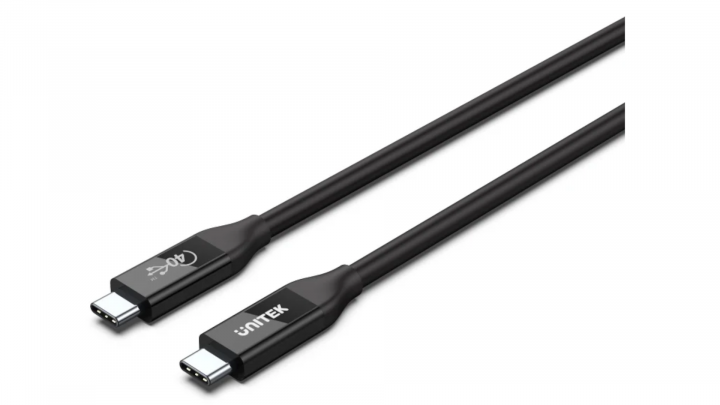Kabel UNITEK USB-C 4.0 PD 100W 8K 0,8m C14100BK-0.8M