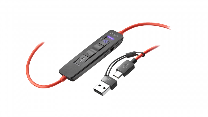 Słuchawki przewodowe Poly Blackwire 8225-M USB-C 3