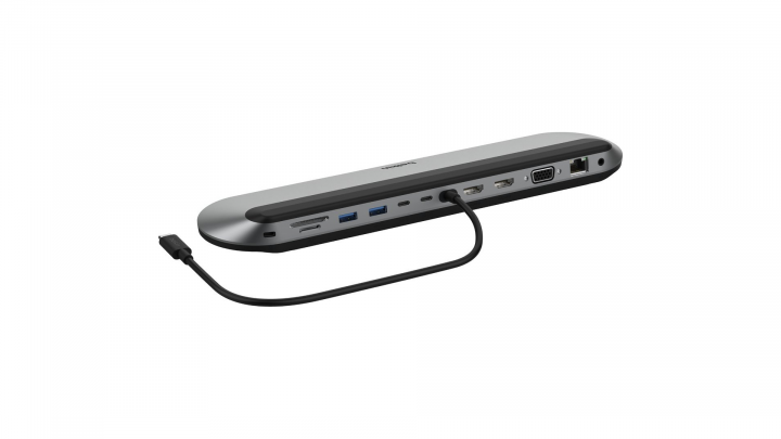 Stacja dokująca Belkin 11w1 USB-C 2x PD 100W - INC014btSGY przod pod katem