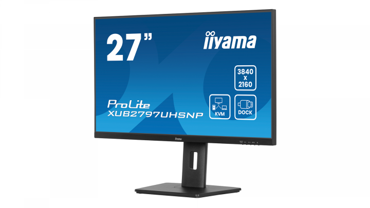 Monitor iiyama ProLite XUB2797UHSNP-B1 4K UHD 27 IPS 4ms USB-C Dock + Norton Small Business card 250G 5