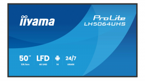 Monitor wielkoformatowy iiyama ProLite LH5064UHS-B1AG 50" 4K UHD IPS 24/7 And