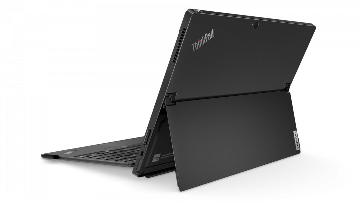 ThinkPad X12 G1 W10P czarny - widok z tyłu lewej strony