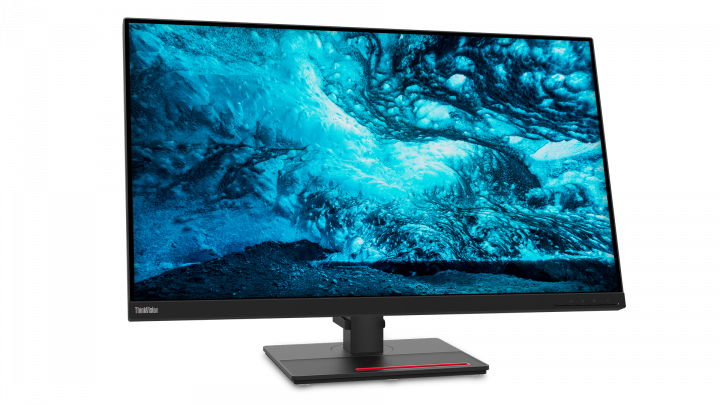 Monitor Lenovo ThinkVision T32p-20 czarny - widok frontu lewej strony