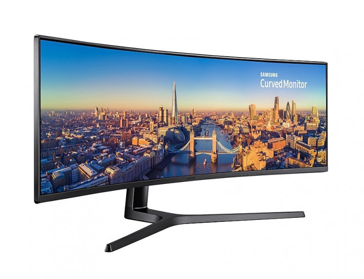 Monitor Samsung LC49J890DKUXEN - widok frontu lewej strony