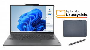 Laptop 2w1 dla Nauczyciela Lenovo Yoga 7 14AHP9 83DK002SPB R5 8640HS Touch 14" WUXGA OLED 16GB 512SSD W11