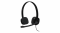Słuchawki z mikrofonem Logitech H151 czarne 981-000589 - widok frontu prawej strony