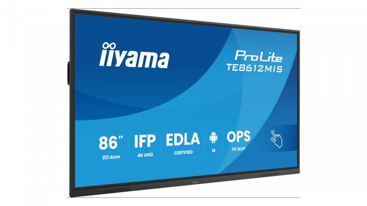 Monitor interaktywny iiyama TE8612MIS-B4AG 86" 4K UHD 24/7 Touch Android 14 2