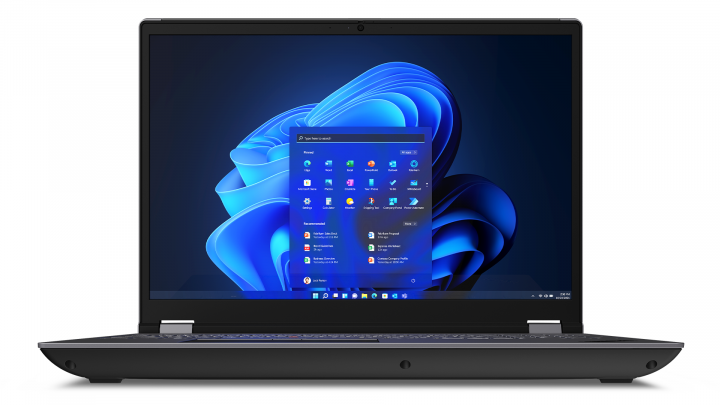 Mobilna stacja robocza Lenovo ThinkPad P16 G1 W11P Storm Grey - widok frontu