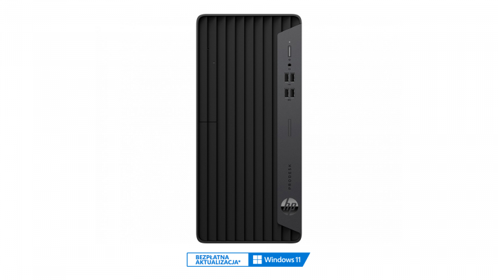 Komputer HP ProDesk 400 G7 Tower widok frontu