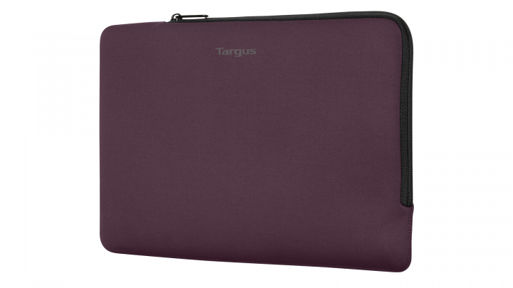 Etui do laptopa Targus MultiFit Sleeve EcoSmart 14 TBS65107GL fioletowe - przód prawa strona