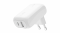 Ładowarka sieciowa Belkin USB-C 30W USB-A 42W kątowa biała - WCB009vfWH