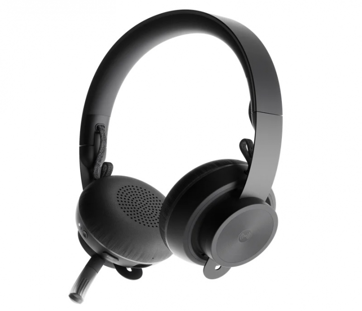 Słuchawki bezprzewodowe Logitech Zone Wireless Plus 981-000806 - widok frontu prawej strony
