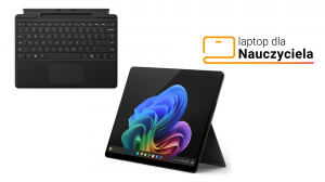 Laptop dla Nauczyciela Microsoft Surface Pro 11 ZIL-00024 X Plus X1P-64-100 Touch 13" 120Hz 16GB 512SSD Adreno W11Pro Grafitowy + Etui z klawiaturą 