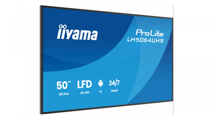 Monitor wielkoformatowy iiyama ProLite LH5064UHS-B1AG 50" 4K UHD IPS 24/7 And 3