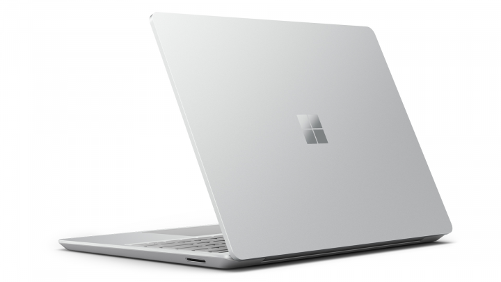 Microsoft Surface Laptop GO platynowy - widok klapy prawej strony