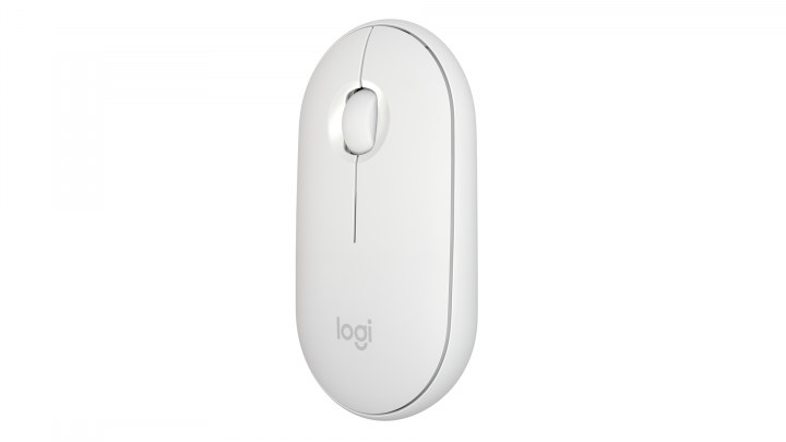 Logitech M350 biała 910-005716 - widok frontu prawej strony