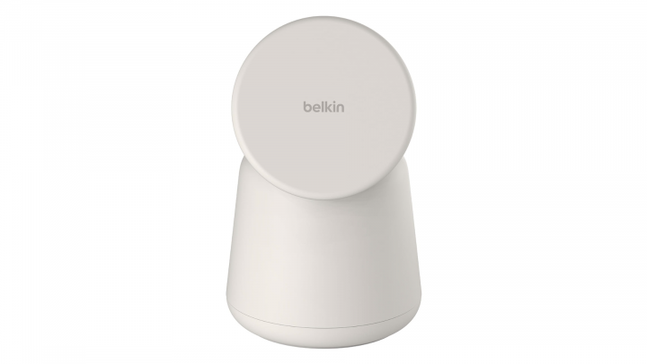 Ładowarka magnetyczna Belkin 2w1 Qi2 15W do iPhone, AppleWatch, AirPods, kremowa - WIZ027vfH37 frfont