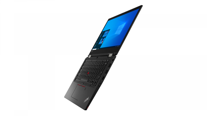 Laptop Lenovo ThinkPad L13 Yoga G2 czarny W10P otwarty prawa strona otwarty prawa strona