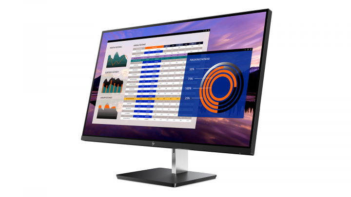 Monitor HP S270n 2PD37AA EliteDisplay - widok frontu prawej strony