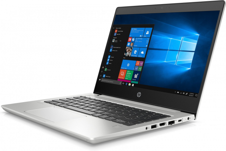 Laptop HP ProBook 430 G6 srebrny - widok frontu prawej strony