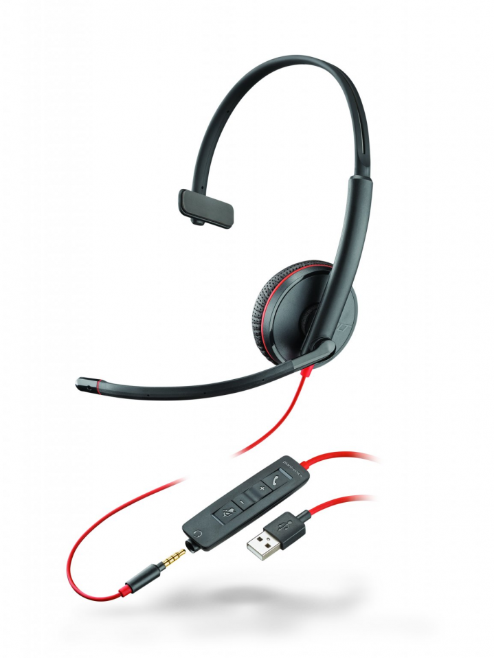 Słuchawki przewodowe Poly Blackwire C3215 USB-A
