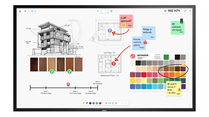 Monitor wielkoformatowy Sharp NEC MultiSync M751 IGB 75" InGlass UHD 500cd/m2 24/7 - 60005948