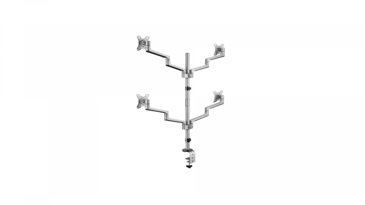 Uchwyt biurkowy na 4 monitory LogiLink 17-32" 6KG 75x75-100x100 BP0211 3
