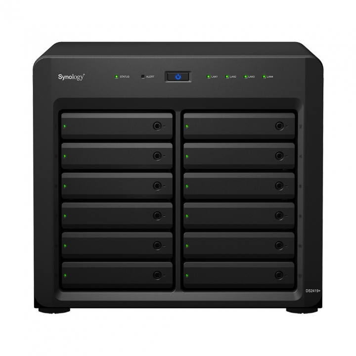 Serwer NAS Synology DS2419+ - widok frontu