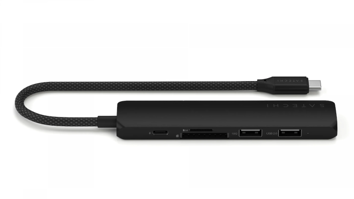 Adapter Satechi 6-in-1 USB-C Slim Multiport Adapter czarny- ST-P6SK 2